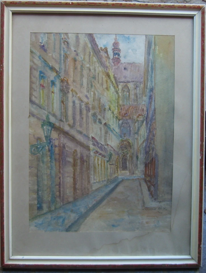 ::LEONARD ROTTER *1895 Teynkirche in Prag ° selten antik Vedute Altstadt Praha  - Bild 1 von 1