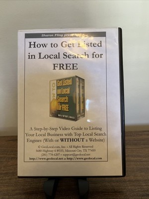 How To Get Listed In Local Search For Free CD-ROM By Sharon Fling