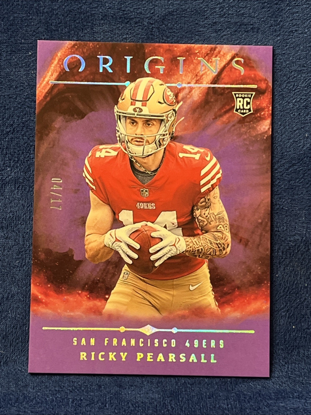 2024 Panini Origins - Rookies Ricky Pearsall #133 Purple 04/17 (RC)