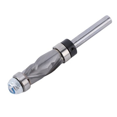 Carbide Compression Flush Trim Router Bit Top Bottom 2 Bearing 1/4 Shank 2+2