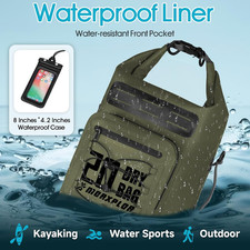 Dry Bag Waterproof,5L/10L/20L/30L Roll Top Dry Bag Backpack with WaterProof P...