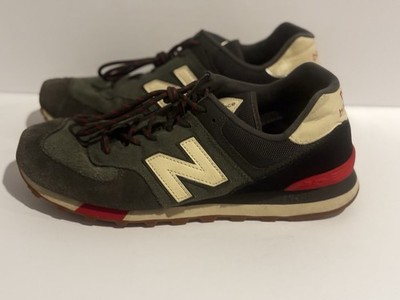 New Balance 574 Mens 10.5 Sneakers Green Red ML574JHR Shoes Running
