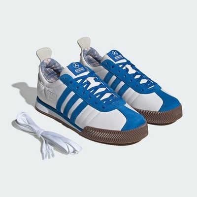 adidas Originals × Mercedes AMG SAMBA 62 SUPER KJ3265 Cloud White Blue Bird Gum