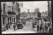 Postcard Kingston Upon Thames London Surrey the Market Place 1909 by Levy LL 570