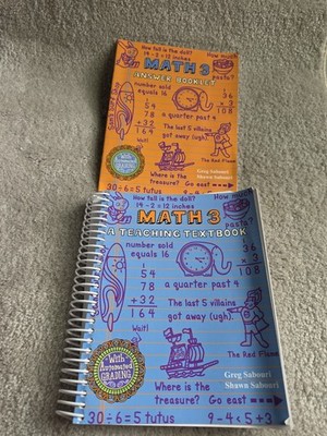  Math 3 Textbook & Answer Booklet Teaching Textbooks Paperback