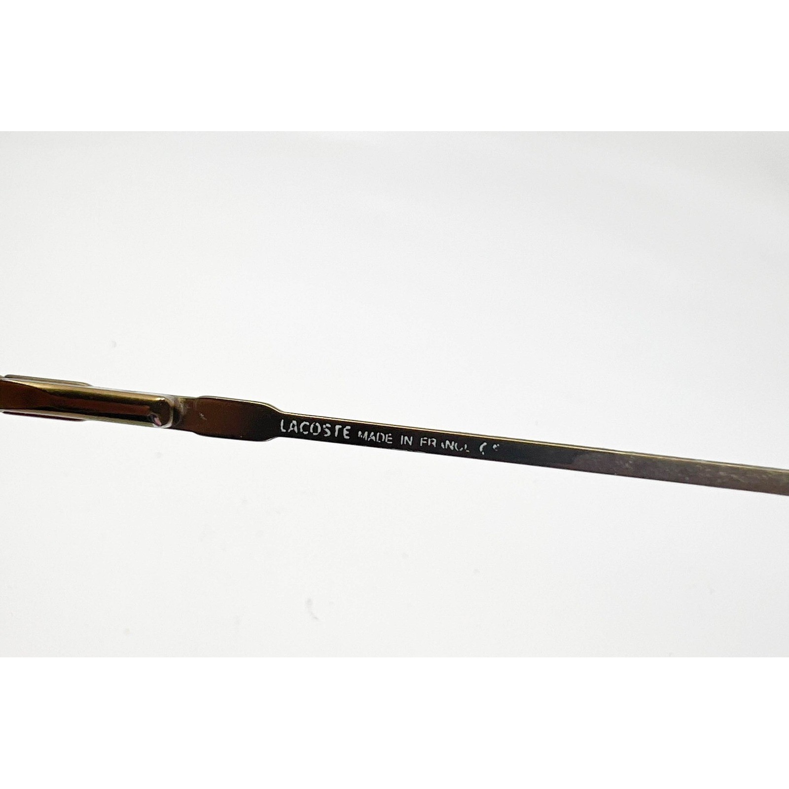 Lacoste 54018 Semi Rimless Reading Glasses Bronze Metal Made in France Women thumbnail 6