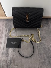 Saint Laurent Cassandre Envelope Chain Wallet...