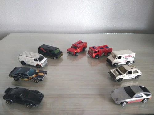 Hot Wheels Mixed Lot Of 9 Vintage Die Cast Cars 1974 1976 1978