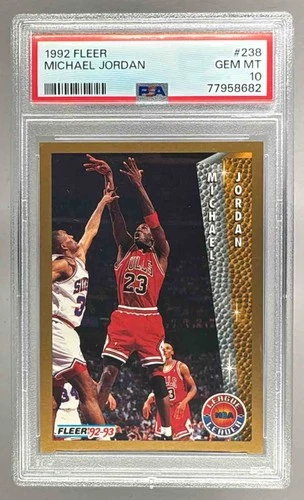 77958682 Michael Jordan 1992 Fleer #238 PSA 10