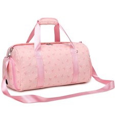 Dance Gym Duffle Bag with Shoe Compartment, Corduroy Overnight Ballet Bag