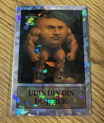 Italian Brainrot Trading Card 1 Of 200 Udin Din Din Du Jeruk