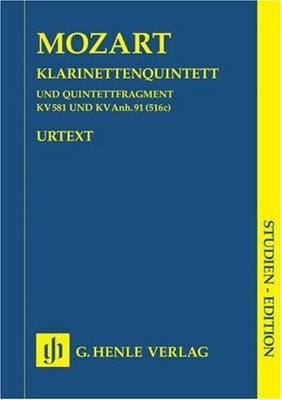 CLARINET QUINTET IN A MAJOR K. 581 *Excellent Condition*