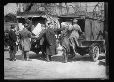 Photo:1916-1919 Military Officers Loading Trucks WWI Era Photograph