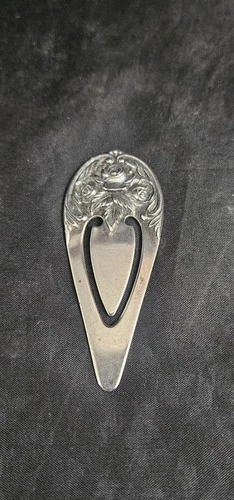 Vintage S. Kirk & Son 9 Sterling Silver clip Bookmark Rare Collector's Item