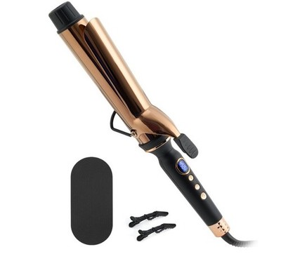ORYNNE Titanium 2-Inch Curling Iron, Extra-Long Barrel, Auto-Off, New