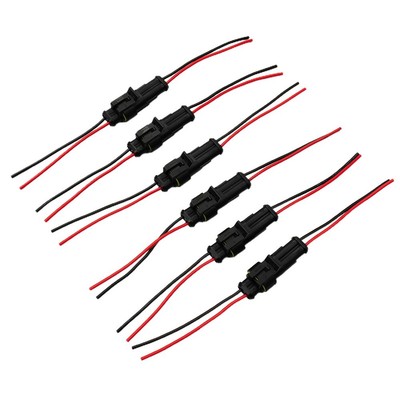 10 Sätze Ampere/Tyco Kabelverbindungsstecker 12V Mit Drahtkabel Steckergehäuse