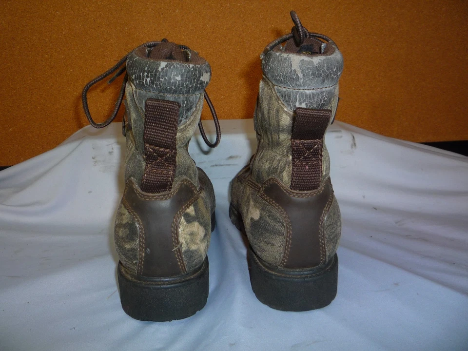 Botas Rocky Gear Juveniles Talla 13 Marrón Camuflaje Aislado Con Cordones Foto 4 de 4