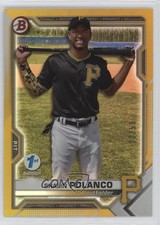 2021 Bowman Draft 1st Edition Gold Foil 12/50 Shalin Polanco #BD-176 0i87