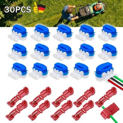 30X Kabelverbinder Anschlussklemmen für Mähroboter Wasserdicht für Rasenroboter