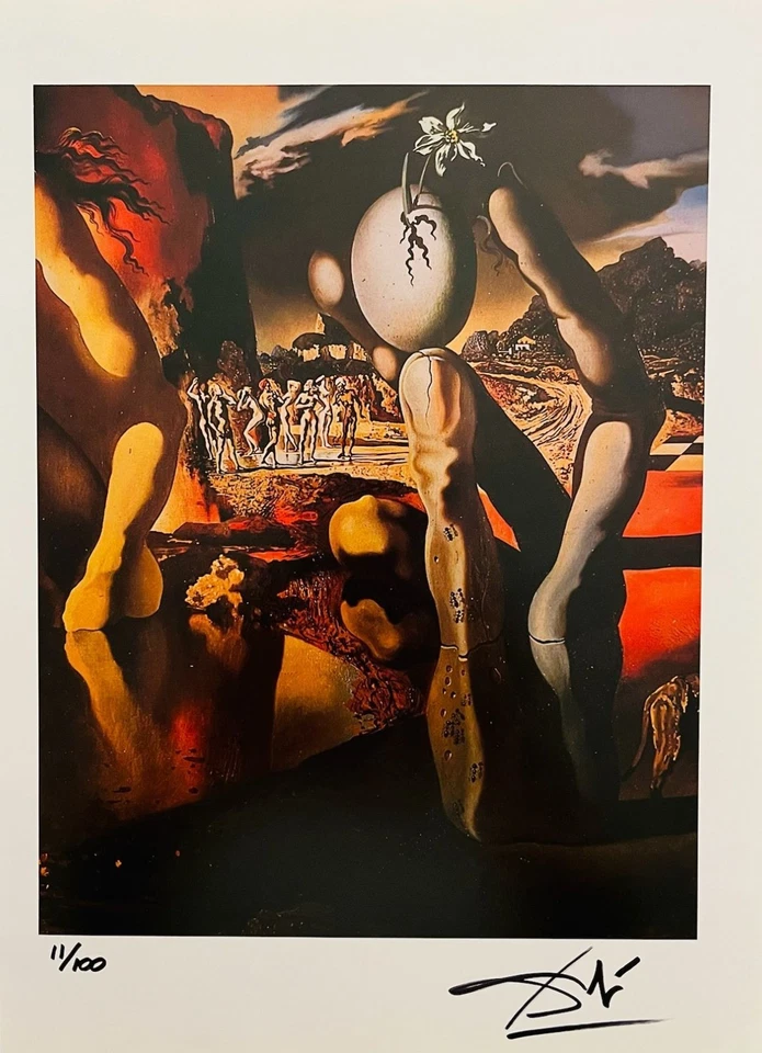Litografía original firmada a mano de Salvador Dalí con certificado de autenticidad y valoración de $3.500 USD Foto 2 de 4