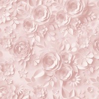 Muriva My Kingdom Origami Blumen Tapete M44603 Pink Floral Texturiert BläTter