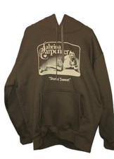 SABRINA CARPENTER SHORT N SWEET BROWN TOUR DOUBLE SIDED HOODIE SZ 3XL NEW   