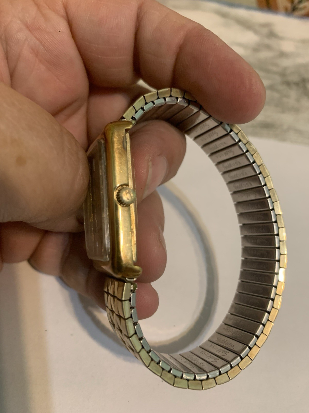 Bulova Accutron 10k RGP N4 Watch For Parts Or Repair