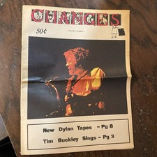 Changes Magazine 1969 Led Zeppelin Robert Plant Poster Tim Buckley Bob Dylan