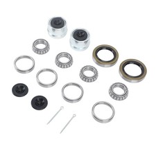 ⁺2 Sets Boat Trailer Axle Hub Wheel Bearing Kit Grease Seals 1.98in Dust Caps
