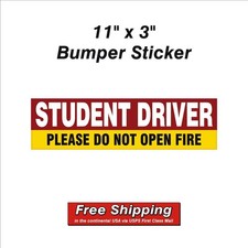 Student Driver Bumper Sticker