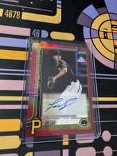 2025 Topps Pro Debut Red Foil Refractors #PDC34 Levi Sterling Rookie AUTO /10
