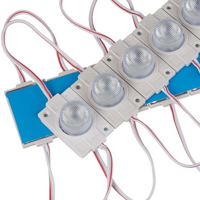 20PCS LED Module 12V with Lens 6500K White 2W SMD3030 for Double-sided Light Box