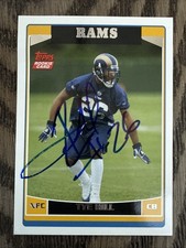 2006 Topps Tye Hill Signed Autographed Rookie Card St. Louis Rams. rookie card picture