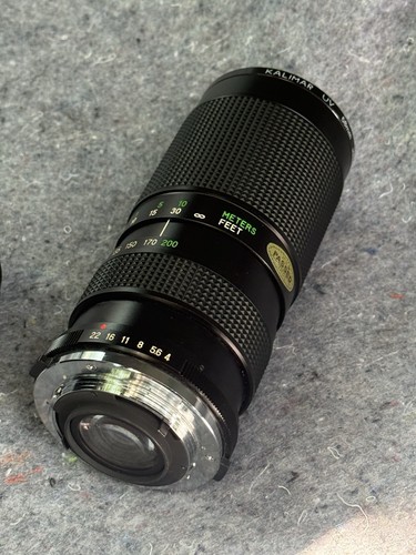 Vivitar 100-200mm Kalimar 58mm Macro Focusing Zoom Lens