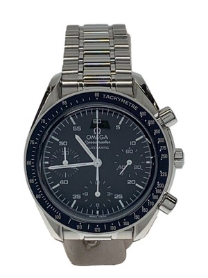 Omega Speedmaster Überholung Schwarz Silber Automatisch Herren Uhr Authentisch