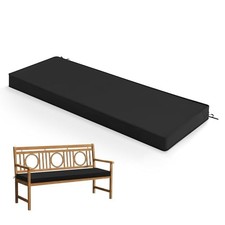 Summsun Outdoor Bench Cushion Pad, 59 x 18 x 3 Inch, Black