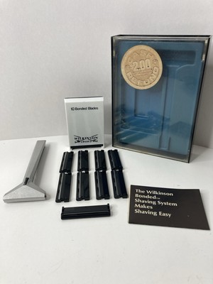 Vintage Wilkinson Sword Safety Razor With 9 Bonded Blades Boxed Set NOS