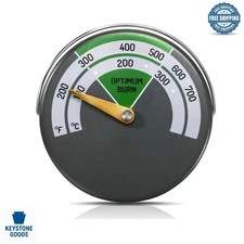 Magnetic Wood Stove Thermometer for Fireplace & Flue Pipe, 0-700°C