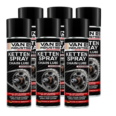 VAN ES Kettenspray 6 x 400ml Premium Kettenfett Motorrad, Fahrrad & Quad O-Ri - Bild 1 von 4