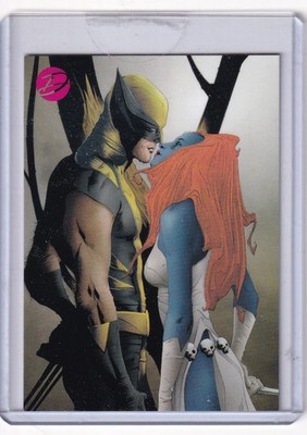 2014 Marvel Dangerous Divas 2 Case Topper Card EMBRACE E41 Mystique & Wolverine