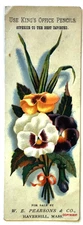 # K2769  VICTORIAN TRADE CARD,  W.E. PEARSONS & CO.,  HAVERHILL,  MA.