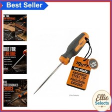 Scratch Awl 4 Inch Hardened Steel Soft Grip Handle Leather Piercing Stitching