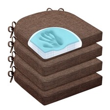 Chair Cushions for Dining Chairs, Non Slip Chair Pads with Ties and Washable ...