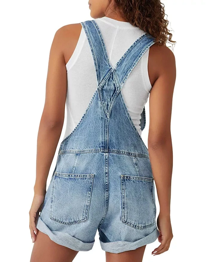 Pantalones Cortos Free People We The Free FP Ziggy Denim Mono Puño Mediano Foto 2 de 4