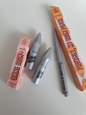 Benefit gimme brow + neutral light brown 3  ( 2x 1 g ) + my Brow Pensil gratis 