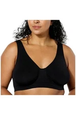 Rhonda Shear Women's Ahh Seamless Underwire Bra Black