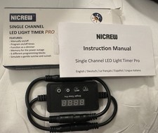 NICREW Aquarium Light Timer Dimmer Easy to Program Single Channel Fish Tank