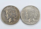 1935 P/S Peace Dollar Silver Details $1 Lot of 2