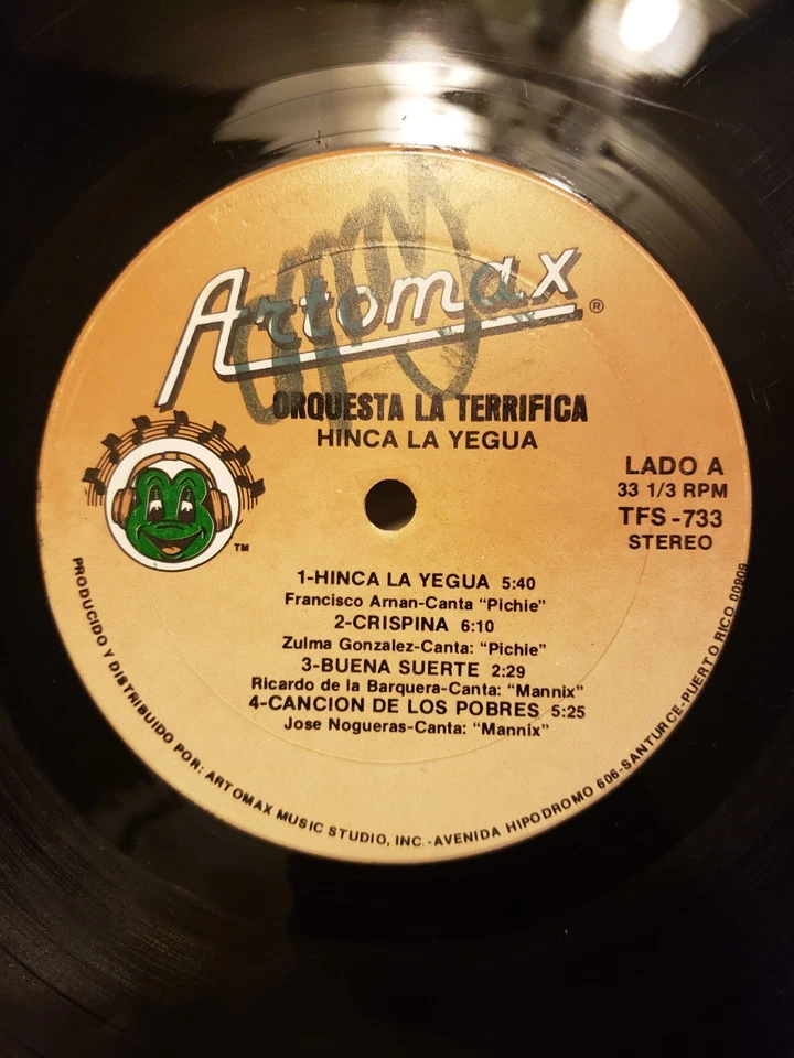 QRQUESTA LA TERRIFICA  "HINCA LA YEGUA" ARTOMAX PUERTO RICO 1981 BOLERO SALSA - Image 3 of 4