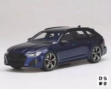 1/18 Audi RS6 Avant Carbon Black Navarrablue Metallic Top Speed Series